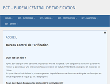 Tablet Screenshot of bureaucentraldetarification.com.fr